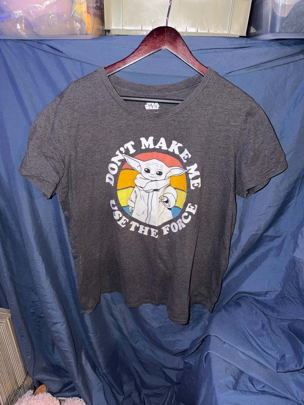 Star Wars Grogu "Don't Make Me Use The Force" Graphic T-Shirt Women's 2X
A14